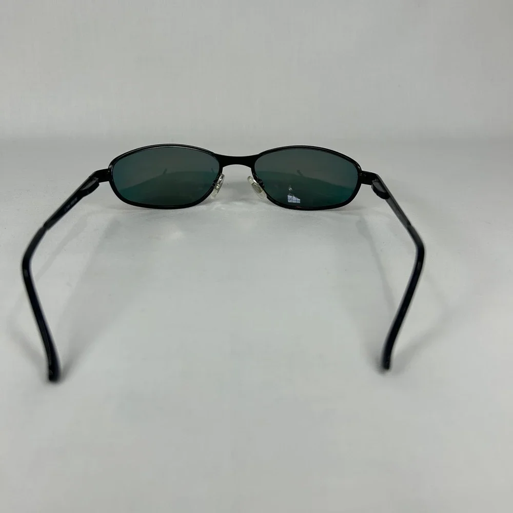 Deadstock Y2K Oval Matrix Sunglasses – Iridescent Orange Mirror Lenses